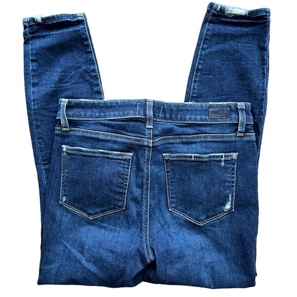 PAIGE Hoxton Crop size 28 Ankle Hibiscus Distressed - Picture 8 of 13